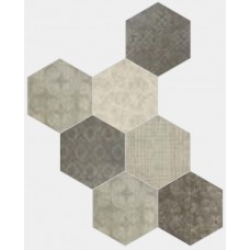Плитка 24*27,7 Esagona Fabric Mix Minimal 