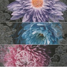 (22.5х67.5) DECOR 2210 LILA-TURQUESA-MARENGO GARDEN III (набор 3 шт.)